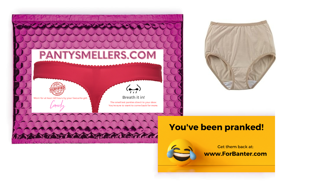 Prank Mail USED KNICKERS 100% anonymous prank - SNIFFER Valentines Fun 04